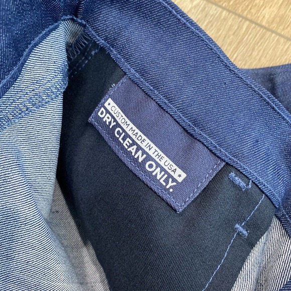 Blue Delta Jeans Women’s 29x30 Blue Stretch Handmade Custom RAW Denim USA $450 - Picture 5 of 9